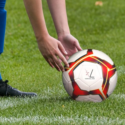 Football Ball Size 5 Soccer Ball – Training Balls Football Ball for Intense Play and Practice Indoor and Outdoor TPU Practice Soccer Ball from