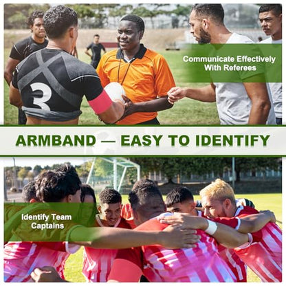PATIKIL Soccer Captain Armband, Captain Arm Bands for Soccer Elastic Captain Arm Band Sports Captain Armband - color: Peach