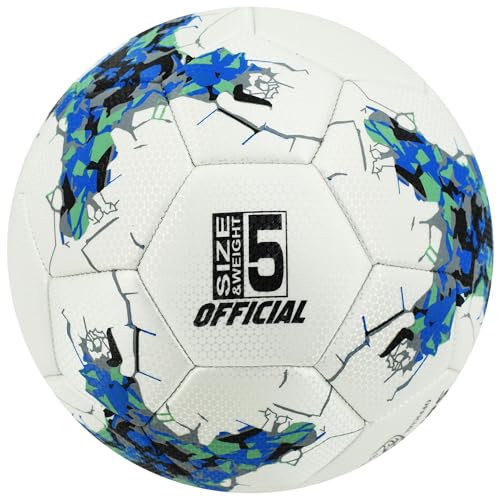 Senston Soccer Ball Size 5 -Official Match Weight-Youth & Adult Soccer Players - Air Pump Included - color: blue