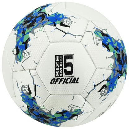 Senston Soccer Ball Size 5 -Official Match Weight-Youth & Adult Soccer Players - Air Pump Included - color: blue