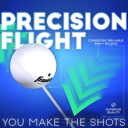 Franklin Sports Table Tennis Balls - Official Size and Weight 40mm Table Tennis Balls - One Star Professional Balls - Bulk Packs and Family Sets - style: 40 mm Pack of 36