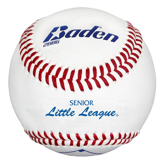 Baden | Official League | Premium Leather Cover Baseballs | 2BBG | One Dozen - style: Official Senior Little League
