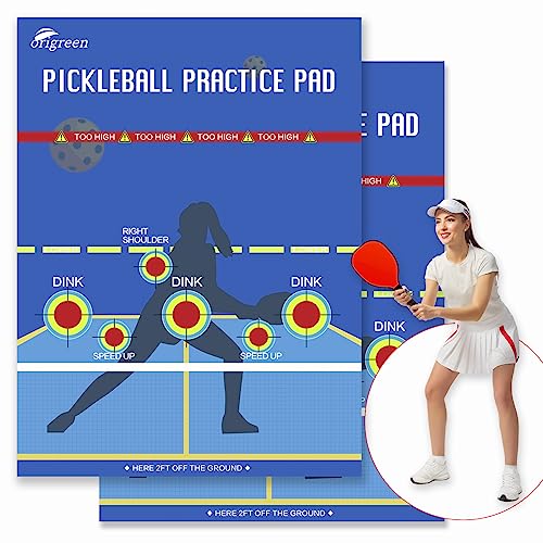 Pickleball Practice Pad & Poster - Dink Master Rebounder for Indoor/Outdoor Training