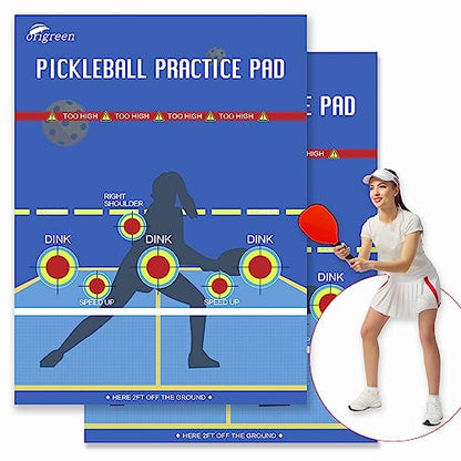 Pickleball Practice Pad & Poster - Dink Master Rebounder for Indoor/Outdoor Training - size: 2PCS