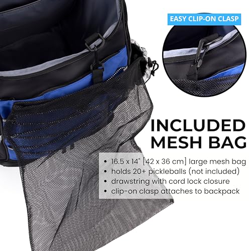 Athletico Pro 42L Pickler Pickleball Backpack (Blue) - color: Blue