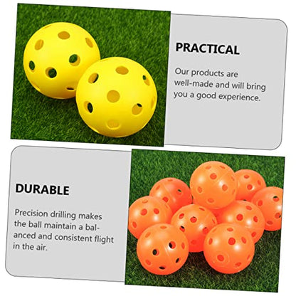 Indoor Golf Practice Balls Durable Hollow Design for Consistent Flight for Golfing and Space Use
