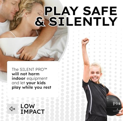 Silent Basketball – Black Mamba – Size 7 (29.5") – Quiet Indoor Dribbling – Premium Foam Basketball, Exact Shape – Certified Child Safe – Soundless, Noiseless Indoor Play - style: Premium Series
