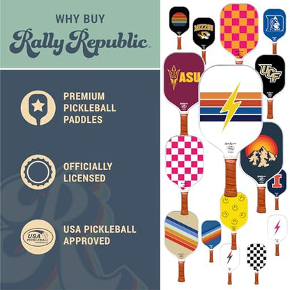 Officially Licensed Pickleball Paddle - USA Pickleball Association Approved Racket - Lightweight Honeycomb Core, Carbon Fiber Exterior, Premium Leather Grip for Comfort
