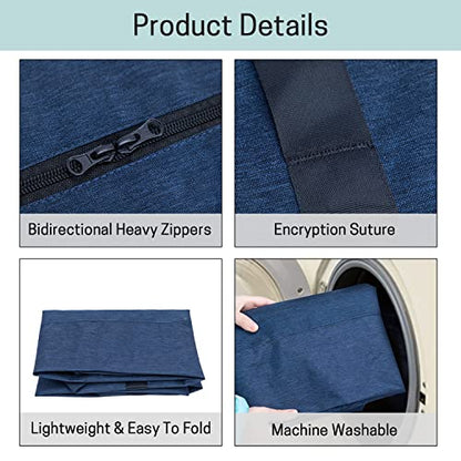 VISEMAN Baseball Softball Bow Style Net Replacement Bag Only,Baseball Practice Net Bag,Baseball Net Duffel Bag - Fits 7 x 7 Practice Net Systems for Teams & Coaches - color: Dark Blue