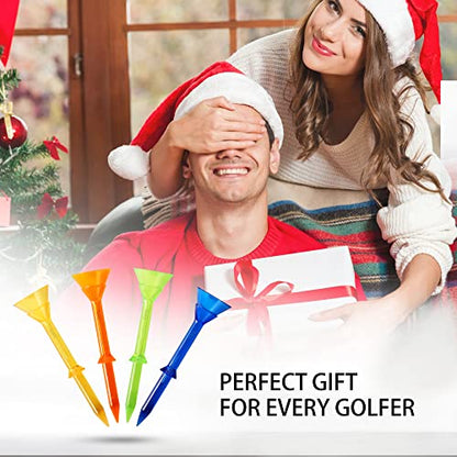 3-1/4" Big Cup Plastic Golf Tees 40 Pack｜Excellent Durability and Stability Tees |Golf Plastic Tees Reduced Friction & Side Spin - color: Blue+Orange(3-1/4")
