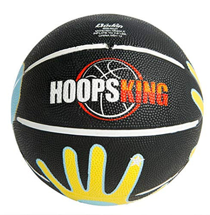 HOOPSKING The Big Shot 33 Inch Oversized Composite Leather Big Basketball for Training Online Video, Develop Arc on Shot & Fundamental Skills