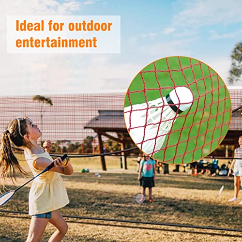 Badminton Net, Foldable Polypropylene 21ft Wide for Backyards Parks Beach Lawn, Outdoor Indoor Volleyball Badminton Tennis Replacement Net