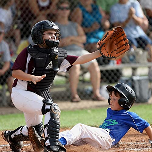 Baseball Glove,Baseball Softball Mitt with Ball for Kids Youth Adults Training and Beginner,Right Hand Throw,Left Hand Glove - color: Brown, size: 10.5"