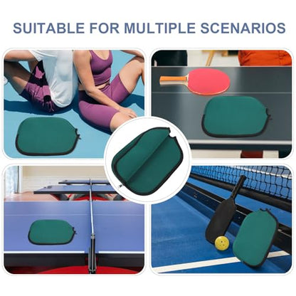 SUPVOX Table Tennis Paddle Sleeve Protective Storage Bag, Neoprene Scratch-resistant Racket Fixed Case, Portable Green Cover for Ping Pong Paddle Protection and Game Use