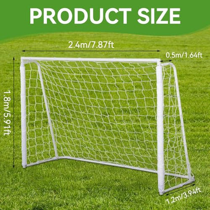 Soccer Goal Net, Soccer Replacement Goal Nets Sports Soccer Goal Post Net Full Size Football Goal Post Netting for Sports Match Training - size: 8X6FT