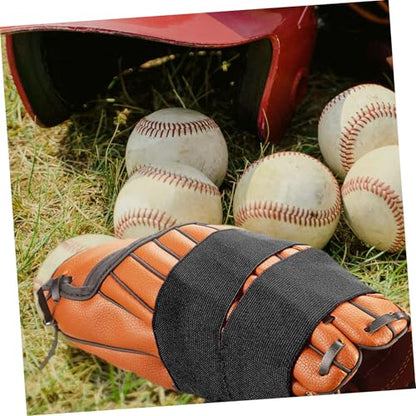 GANAZONO Adjustable Baseball Glove Strap with Elastic Band Nylon Mitten Wrap for Enhanced Grip and Breathability for Youth and Adult Players