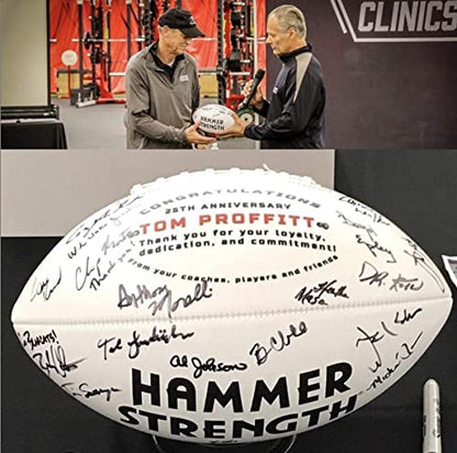 Autograph Blank Mid 9 Inch Football | Official Size 3 | Football Trophy for Signing with Two White Panels