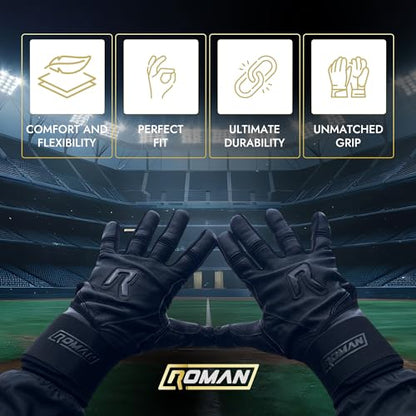 Short Cuff Baseball Gloves - color: Black, size: Youth Small