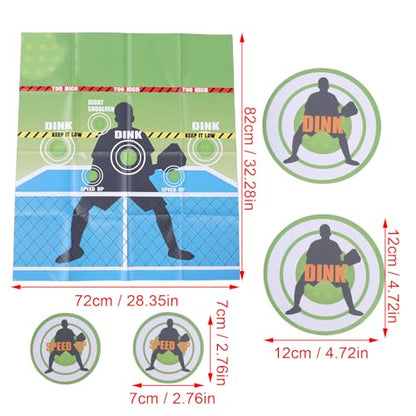 Pickle Practice Pad Training Aid with Non Slip Rubber Accuracy Trainer for Volleys Control Quick Bubble Free Setup 24x24 Inch for Home Gym and Sports Clubs