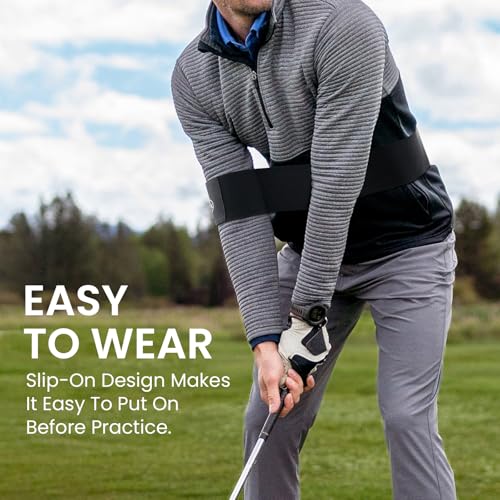 FINGER TEN Golf Swing Training Aid & Adjustable Correcting Swing Trainer 1 Pack, Portable Muscle Memory & Connection Swing Corrector for Right/Left Handed Men Women Golfer Beginners