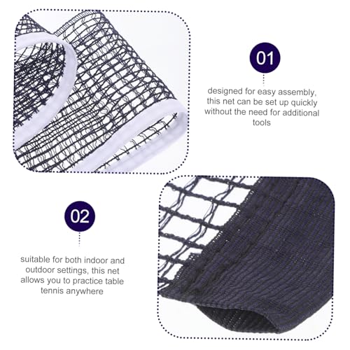 Portable Table Tennis Net Lightweight Foldable Cotton-Polyester Mesh for Use Secure Tight Design Fits Standard Tables Easy Setup