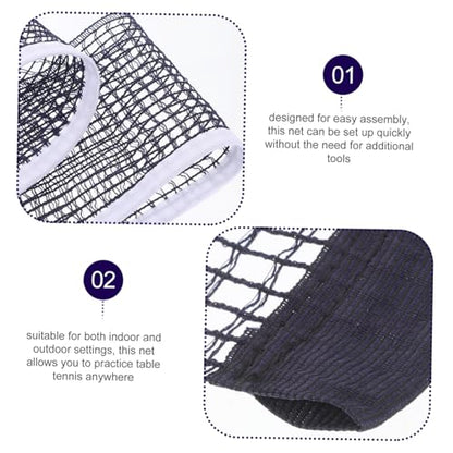 Portable Table Tennis Net Lightweight Foldable Cotton-Polyester Mesh for Use Secure Tight Design Fits Standard Tables Easy Setup