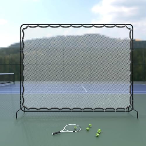 Tennis Rebounder Net, Tennis Net,9x7Ft Rebound Practice Wall for Tennis Racquet Sports Ball Pickleball,Tennis Backboard Net for Tennis Court Backyard Outdoor Training