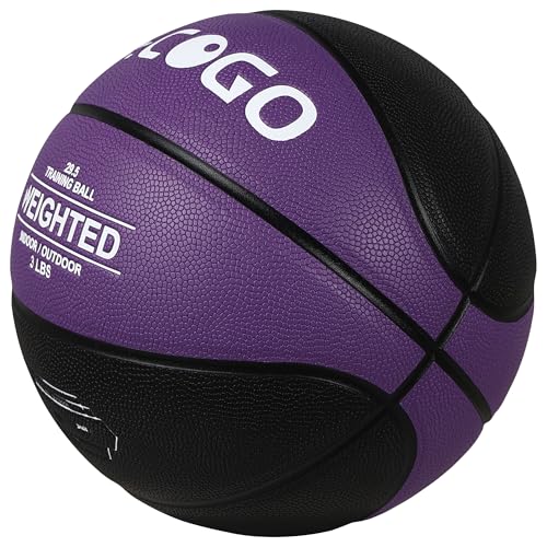 Size 6/7 Weighted Training Basketball (2.2/3/3.3 lbs) - Heavy Indoor/Outdoor Basketball for Dribbling, Passing, Rebounding & Skill Development - style: 3LBS