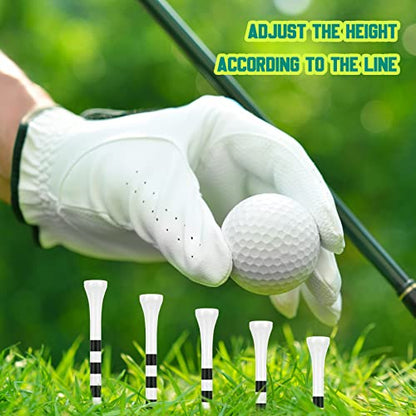 Mudder Golf Tees Bulk Wooden Bamboo Golf Tees Multicolor Wood for Men Balls Accessories