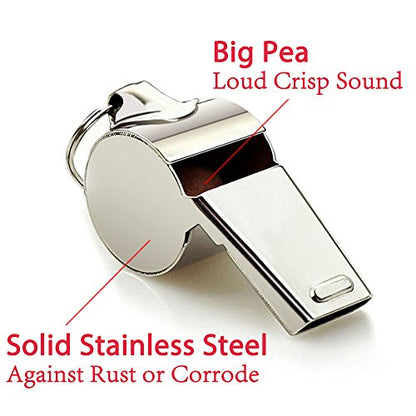 Whistle, Sports Whistles with Lanyard, Loud Crisp Sound Whistle Bulk Ideal for Coaches, Referees, and Officials - color: 8Colors