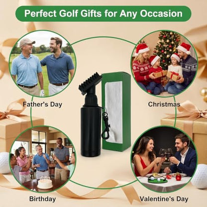 Golf Club Cleaner Brush, with 4 Oz Squeeze Water Bottle, Pro Golf Water Brush, Water Washer Scrub, Golf Accessories Gifts for Men
