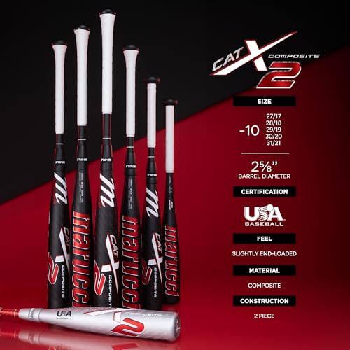 Marucci CATX2 Composite Senior League 2 5/8", -10 Drop, USA Baseball, End-Loaded