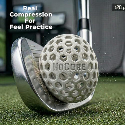 NOCORE Airless Golf Balls for Indoor Short Game Practice - Golf Accessories for Men - Swing Training Inside, Softer Impact Than Foam Golf Balls - Hit Into Anything No Damage Golf Gift