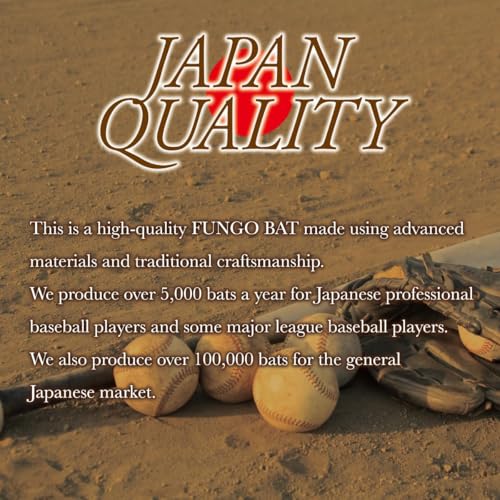 Spark Fungo Baseball & Softball Bat Training Wood Bat for Coaches [Made in Japan] - style: Fungo -Utility- 35"