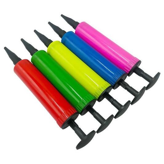Portable Manual Inflator Pump - 1PC Random Color with Inflation Needle, Multi-Purpose Hand Pump for Balloons, Sports Balls (Basketball/Soccer/Volleyball), Inflatable Toys & Party/Outdoor/Home Use