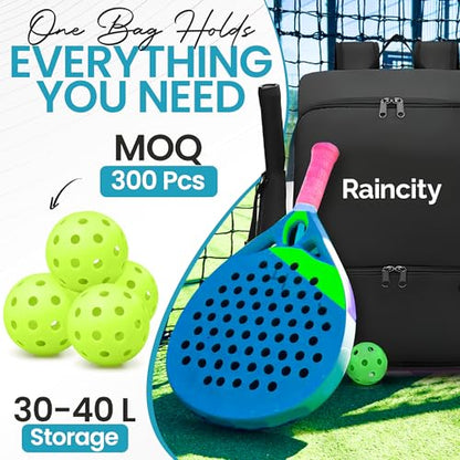 Pickleball Bags for Men & Women, Adjustable Sling Pickleball Backpack, Large Capacity with Shoe Compartment, Paddel Bag Fits 2-4 Paddles & Accessories