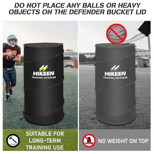 Hikeen Basketball Defender Dummy - Pop Up Safely Simulate Defender - Foldable Training Equipment for Basketball, Soccer, Football and More, 1 Carrying Bag - style: 6 PCS