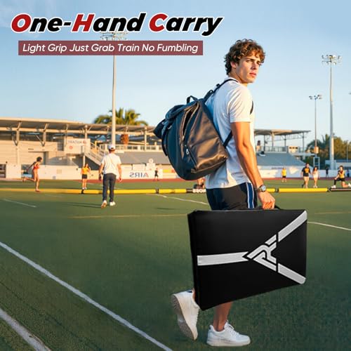 Martial Arts Kicking Shields - Kick Pad for Muay Thai, Taekwondo, Football, Basketball, Hockey Training - Denser Foam, Long Lasting PU Leather Kick Shield