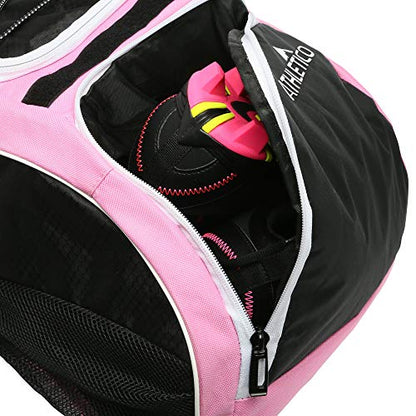Athletico Softball Bat Bag - Backpack for Softball, Baseball, & T-Ball Equipment & Gear for Kids, Youth, and Adults | Holds Bat, Helmet, Glove, & Shoes | Separate Shoe Compartment, & Fence Hook