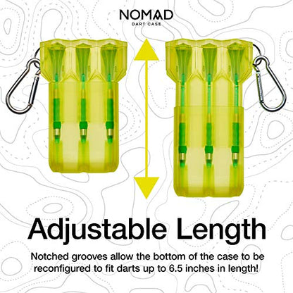 Casemaster by GLD Products Nomad Adjustable Dart Case - color: Neon Yellow