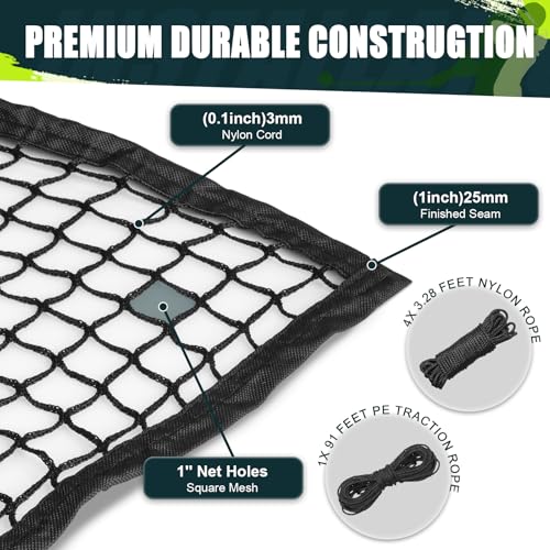Heavy Duty Golf Practice Net, High-Impact Golf Hitting Net for Indoor/Outdoor Use - size: 10x40ft with target