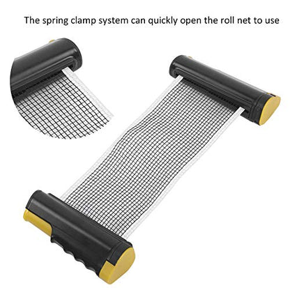 Table Tennis Net Rack, Retractable PingPong Paddle Net 170cm/66.9in Table Tennis String Tension Equipment for Game Table Accessories