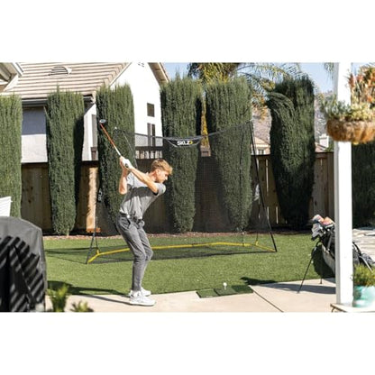 SKLZ Home Range Golf Net for Backyard Practice with Dual Net for Smooth Ball Return and Carry Bag