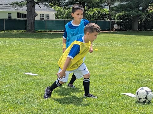 Sports Flat Rectangular Markers for Training (Sets of 8, 12 and 16) Training Equipment for Coaches of Soccer, Football, Basketball, Baseball, Lacrosse and More!