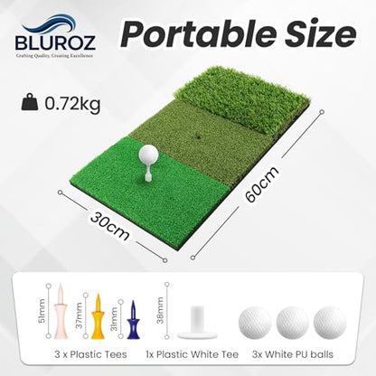 Premium Golf Practice Mats – Mini & Large Options for Hitting, Putting & Chipping | Indoor/Outdoor Training Sets - style: Mini