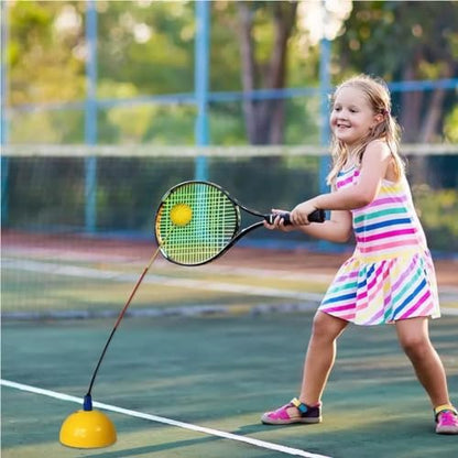 Kids Rebound Ball for Solo Tennis Practice - Indoor/Outdoor Rebounder Device - Strengthen Muscle Memory & Correct Posture