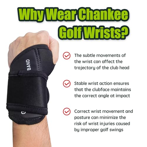 Golf Wrist Training Aid, Golf Swing Training Aid,Adjustable Golf Wrist Brace, Wrist Band for Swing Correction, Alignment Practice Tools for Golf Beginners, Fit Left Hand, Large, Black