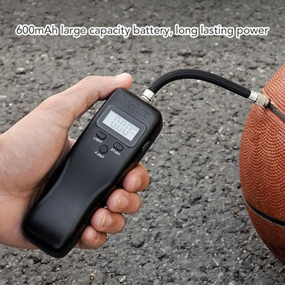 banapoy Electric Ball Pump, LCD Display Sports Ball Air Pump, 15 PSI Portable Fast Inflation with Smart Auto Stop, for Basketball, Soccer, Football and Volleyball