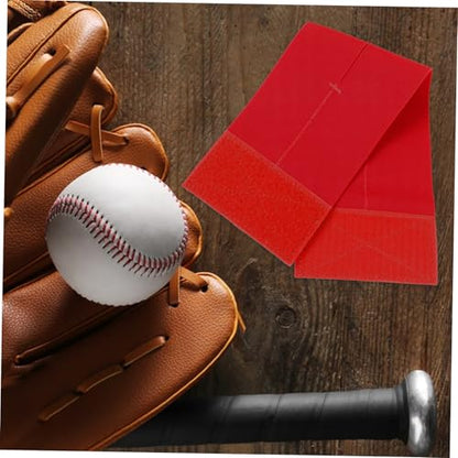 Toyvian Elastic Baseball Glove Strap Softball Wrap Band for All Gloves Breathable Open Structure Design Red