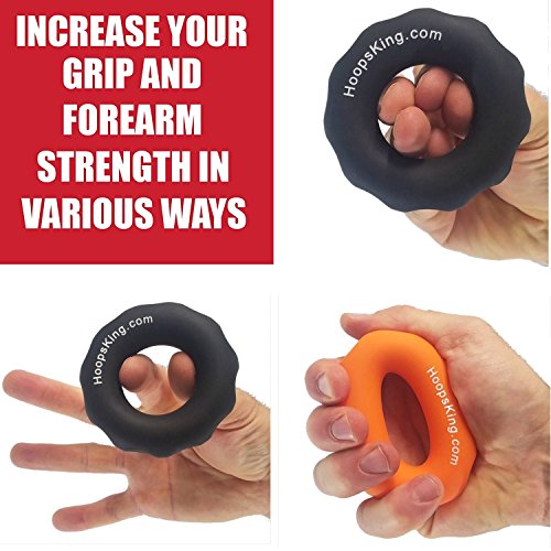 HOOPSKING Rip N Grip Hand Strengtheners Basketball Training Aid for Dribbling, Shooting, Passing, & Rebounding